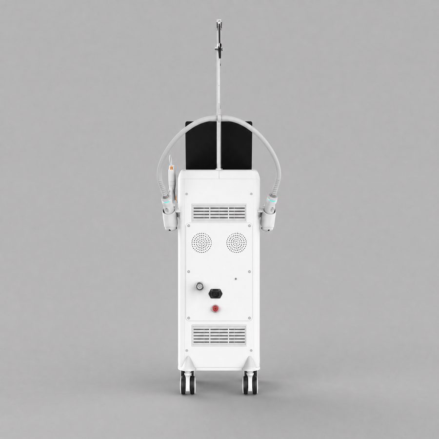 Laser hair removal system, back view